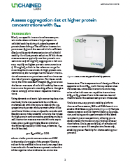 Assess aggregation risk at higher protein concentrations with G<sub>22</sub>