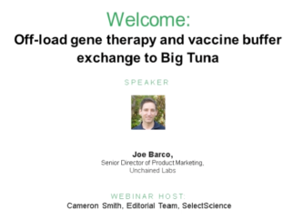 Off-load gene therapy and vaccine buffer exchange to Big Tuna
