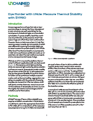 Dye Harder with UNcle: Measure Thermal Stability with SYPRO
